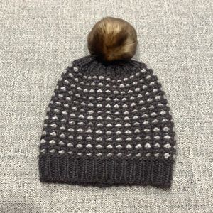 Italian wool Pom Pom beanie